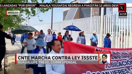 En Hidalgo, agremiados de la CNTE se suman a protestas contra reforma a ley del ISSSTE