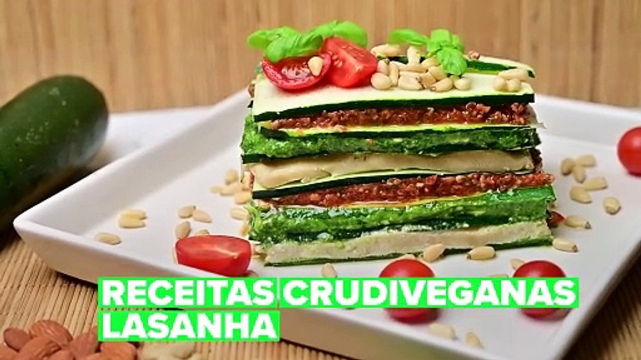 Receitas Crudiveganas: Lasanha