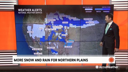 Another storm brings snow form the Rockies to the Midwest