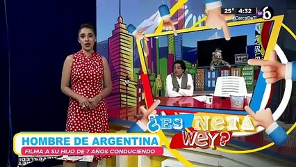 Hombre graba a niño de 7 años manejando