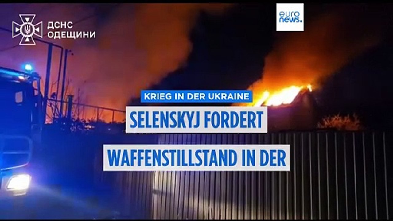 Selenskyj fordert Waffenstillstand in der Luft und auf See