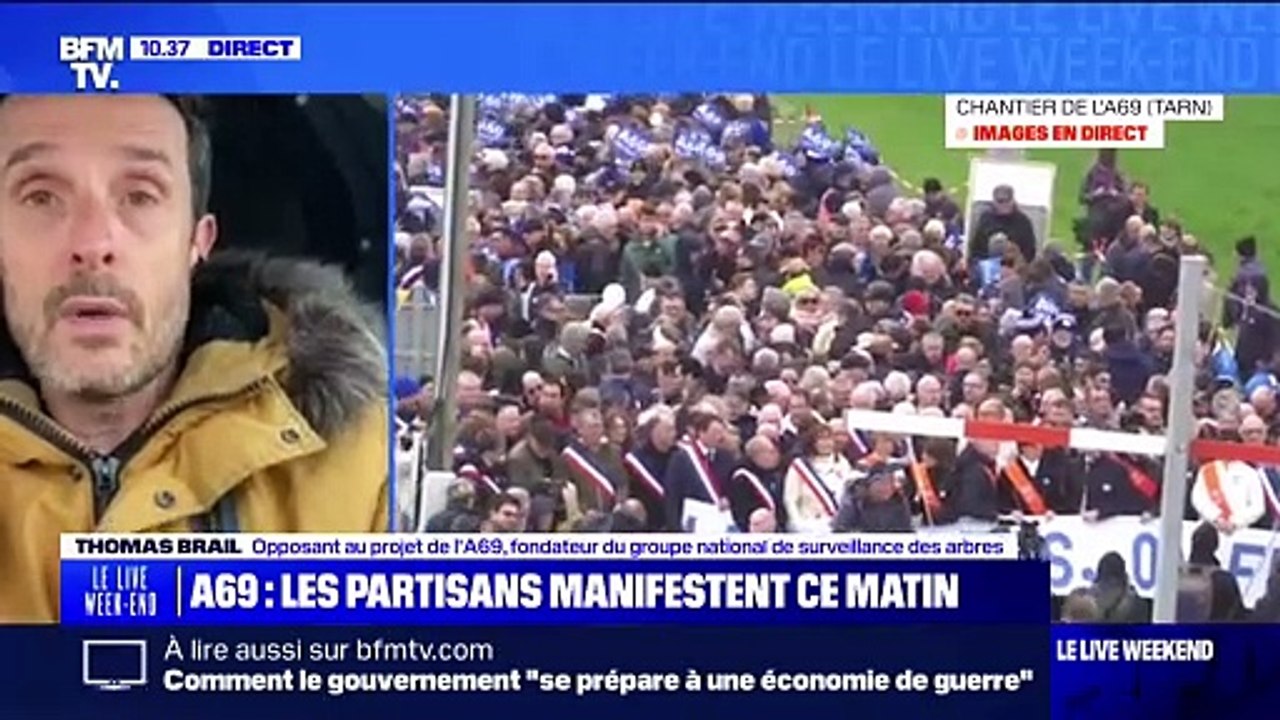 A69: "Les citoyens ne veulent pas de cette autoroute", affirme Thomas Brail, opposant au projet et fondateur du groupe national de surveillance des arbres
