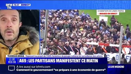 A69: "Les citoyens ne veulent pas de cette autoroute", affirme Thomas Brail, opposant au projet et fondateur du groupe national de surveillance des arbres