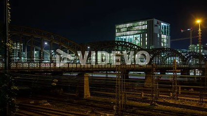 Munich Hackerbrucke Timelapse Night
