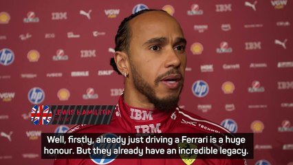 Driving for Ferrari is an honour - Hamilton