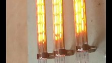 Twin tubes 11*23mm 320mm 220v 1000w halogen infrared heating lamp for Glass Cutting Machine