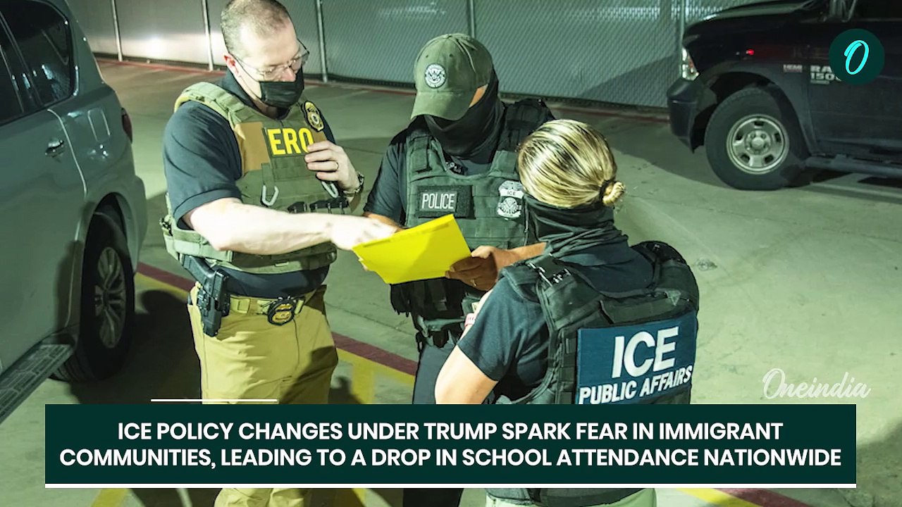 ICE Raids In Schools Spark Fear Among Students As Attendance Drops Under Trump Policy Shift