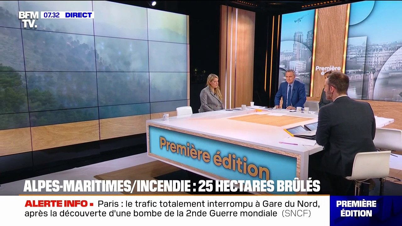 Alpes-Maritimes: un incendie en cours à Breil-sur-Roya, 25 hectares parcourus par le feu