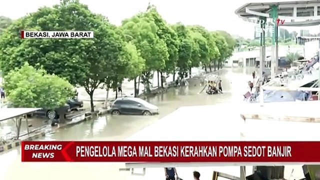 Update Banjir di Mal Mega Bekasi, Pengelola Kerahkan 11 Pompa Air | BENCANA BANJIR