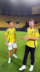 Mr beast trying ronaldo stant