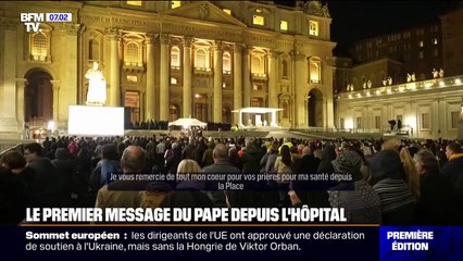 "Je suis très inquiet pour lui": Les fidèles réagissent au premier message du pape depuis son hospitalisation