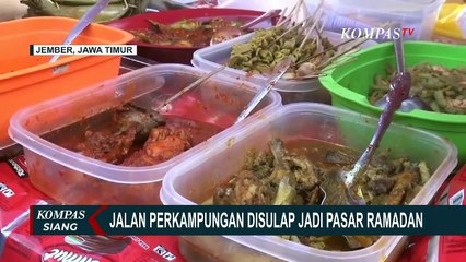 Warga Jember Ngabuburit dan Berburu Takjil di Pasar Ramadan!