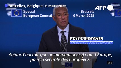 Progrès "décisifs" vers une Europe "forte" de la défense (Costa)