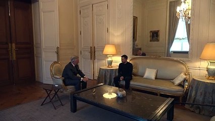 Le président ukrainien Volodymyr Zelensky reçu par le roi Philippe au Palais