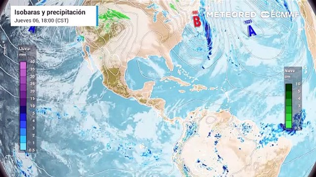 Frente frío 33 y la masa de aire que lo impulsa mantendrán lluvia, fuertes vientos y la posibilidad de nieve en el Noroeste