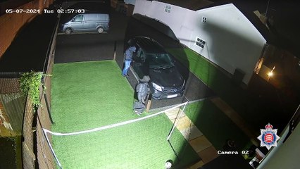 Moment balaclava-clad keyless car thieves behind £1.3m crimewave strike in London