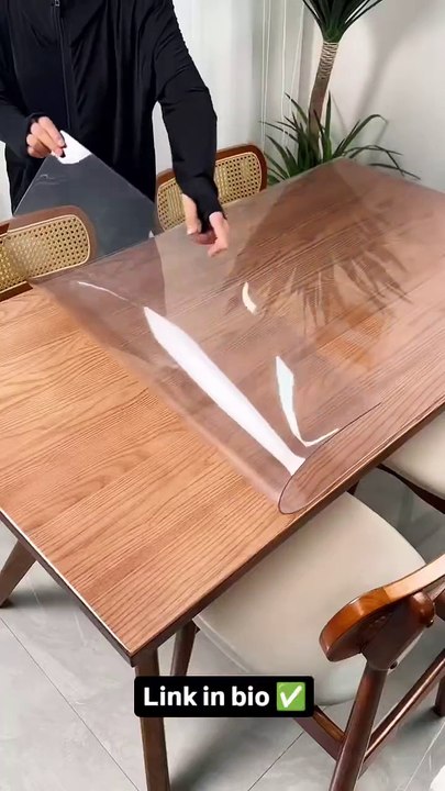 🔳 Transparent Table Protector Cover | Waterproof & Heat-Resistant Shield for Your Furniture!