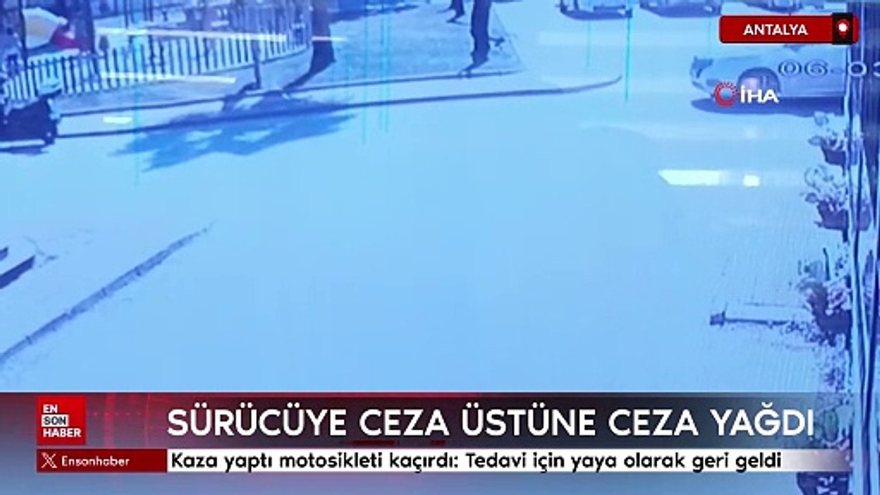 Antalya'da kaza yaptı, motosikleti kaçırdı: Tedavi için yaya olarak geri geldi