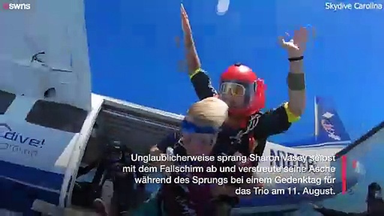 Fallschirmsprunglehrer starb bei Flugzeugabsturz - Mutter verstreute Asche bei Sprung aus 14.000 Fuß Höhe