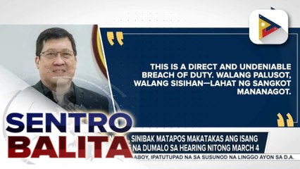 Ilang tauhan ng B.I., sinibak matapos makatakas ang isang high-profile fugitive nitong March 4