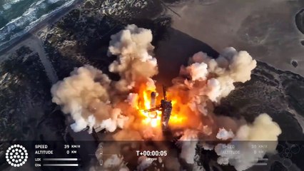 Una pérdida de varios motores malogra el octavo vuelo de Starship