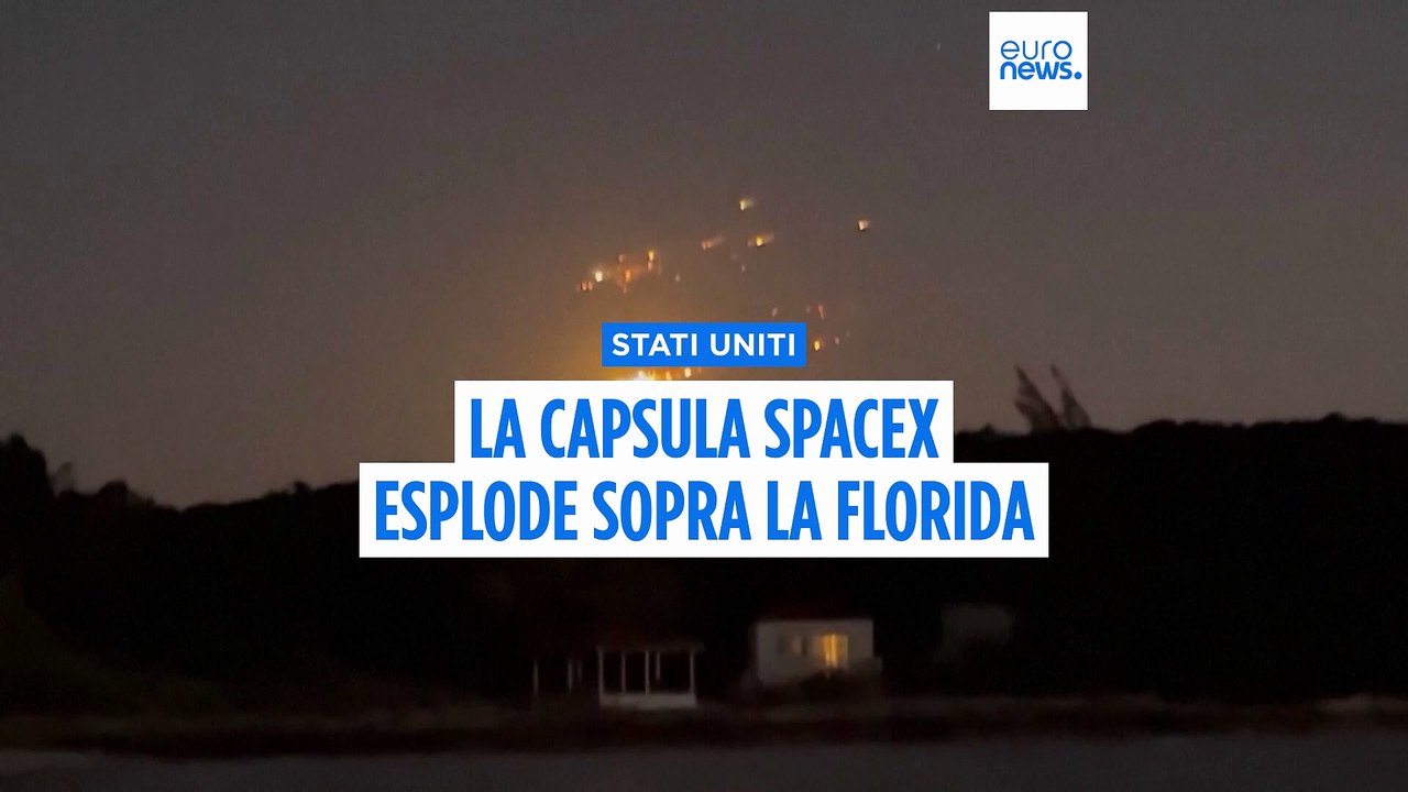 Il secondo razzo di SpaceX esplode, pioggia di detriti sopra la Florida
