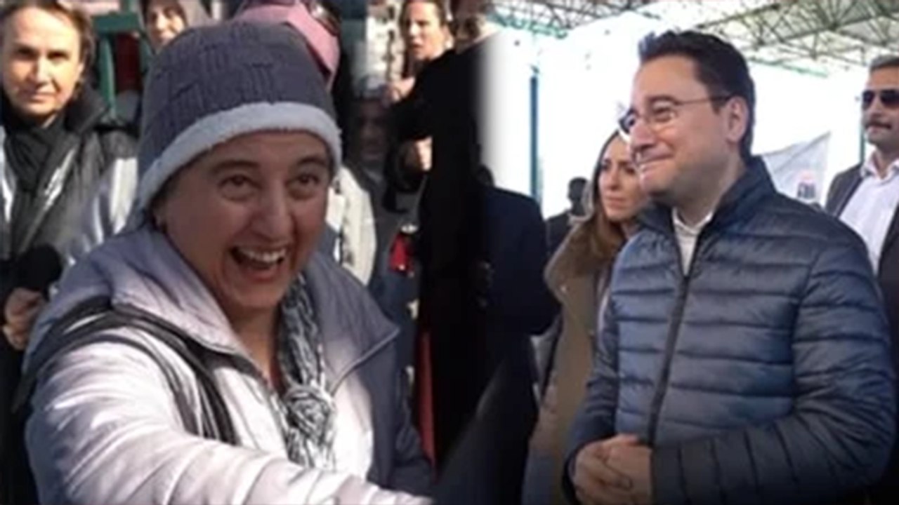 Vatandaş pazarda Ali Babacan'a lakap taktı