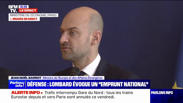 Jean-Noël Barrot (ministre des Affaires étrangères): La mobilisation des revenus tirés des actifs russes immobilisés a permis de mettre l'Ukraine à l'abri des difficultés financières