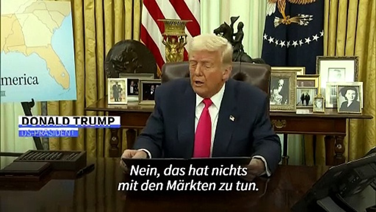 Trump: Unsicherer Aktienmarkt hat nichts mit meiner Zollpolitik zu tun