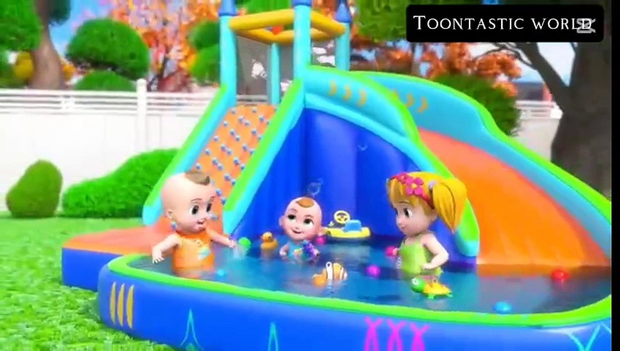 Fun ride exploration on Giant Water inflatable Toys - Kids outdoor playtime