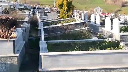 Samsun, Derecik Mezarlığı’nda heyelan nedeniyle mezarlar toprakla sürüklendi