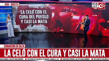 La celó con el cura del pueblo, la molió a golpes e intentó prenderla fuego