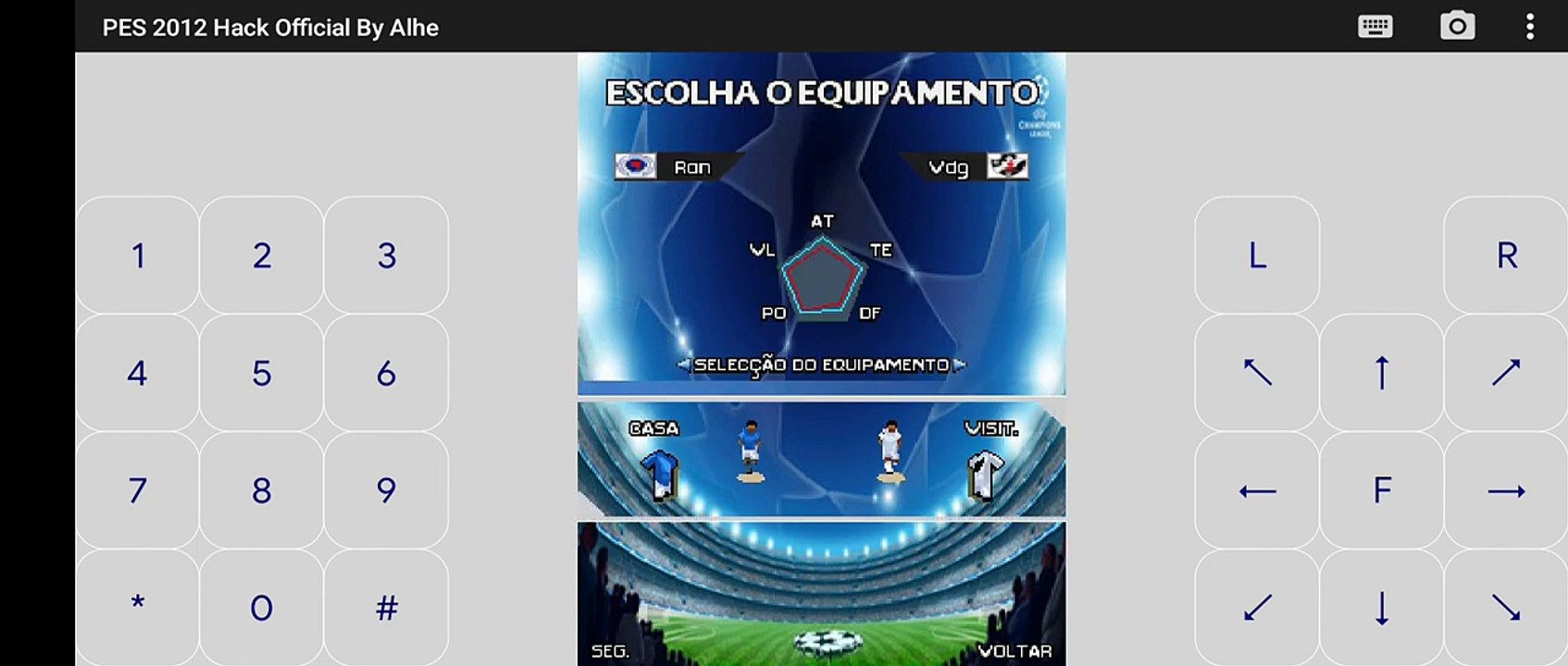 9 - Vasco x Rangers - Semifinal Ida - Champions Vasco 1  - PES Java Game