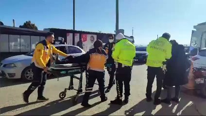 Otomobilin çarptığı yaya yaralandı