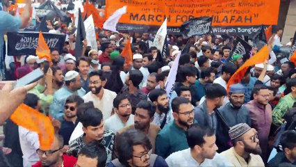 ঢাকার রাজপথে হিযবুত তাহেরীর মার্চ ফর খেলাফত,সকল বাঁধা পেড়িয়ে