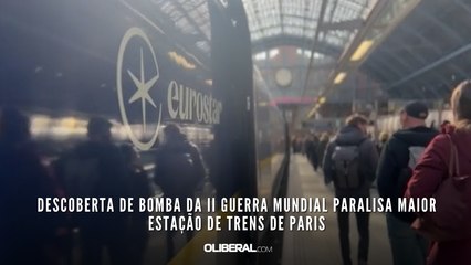 Descoberta de bomba da II Guerra Mundial paralisa maior estação de trens de Paris