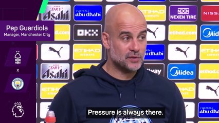'Pressure is always there' - Guardiola won't relent despite no title race