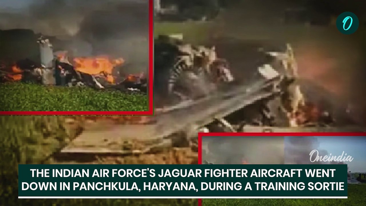 BREAKING| Indian Air Force's Jaguar Fighter Jet Crashes In Ambala, Pilot Ejects Safely | Details