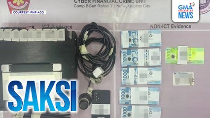 Lalaki, arestado dahil sa pagbebenta umano ng ilegal na text blaster para mang-scam | Saksi