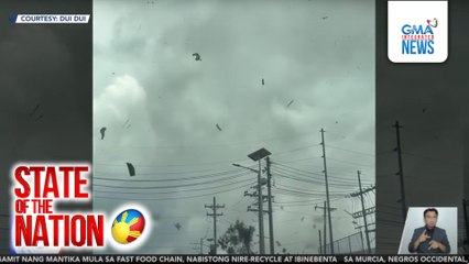 Buhawi, namuo sa Murcia, Negros Occidental; mga poste ng kuryente, pumutok | SONA