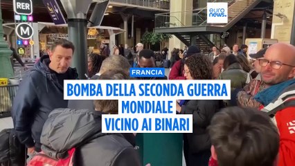 Francia, bomba inesplosa della Seconda Guerra Mondiale vicino ai binari: treni sospesi