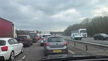 Crash results in delays of more than 60 minutes on M6 between Preston and Lancaster