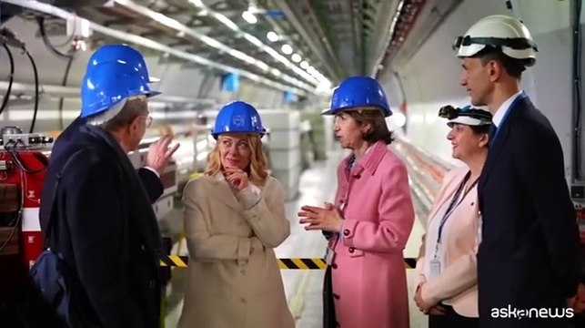 Meloni al Cern di Ginevra: Italia continuer? a sostenere i progetti