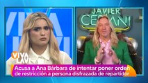 Javier Ceriani afirma Ana Bárbara quiere intimidarlo