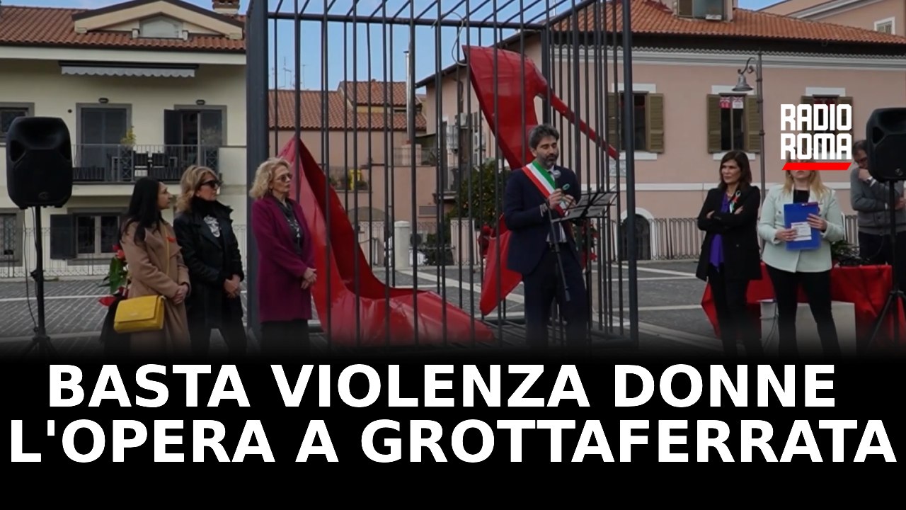 Grottaferrata svela l’opera contro la violenza sulle donne, al via un anno di eventi per dire "Basta"
