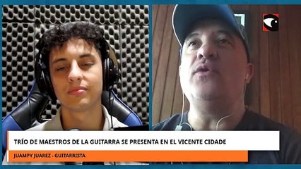 Trío de maestros de la guitarra se presenta en el Vicente Cidade