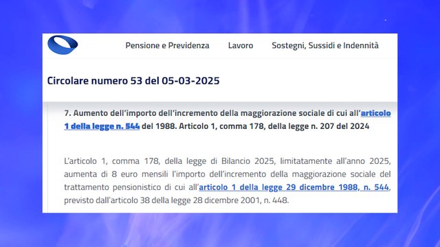 5 Novità Sulle Pensioni INPS circolare UFFICIALE minime sociali maggiorazione aumento