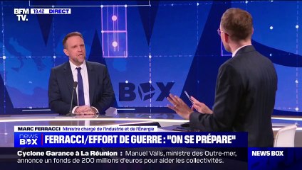 Capacité militaire en France: "Nous avons besoin de produire plus", affirme Marc Ferracci