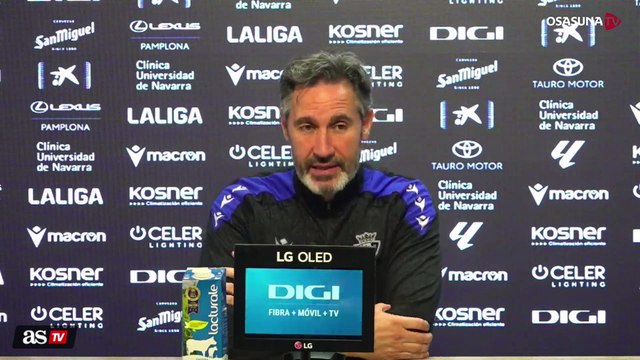 VICENTE MORENO, rueda de prensa PREVIA COMPLETA al FC BARCELONA vs. OSASUNA
