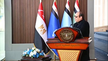 كلمة الرئيس السيسي خلال زيارته لأبنائه من طلاب الأكاديمية العسكرية المصرية